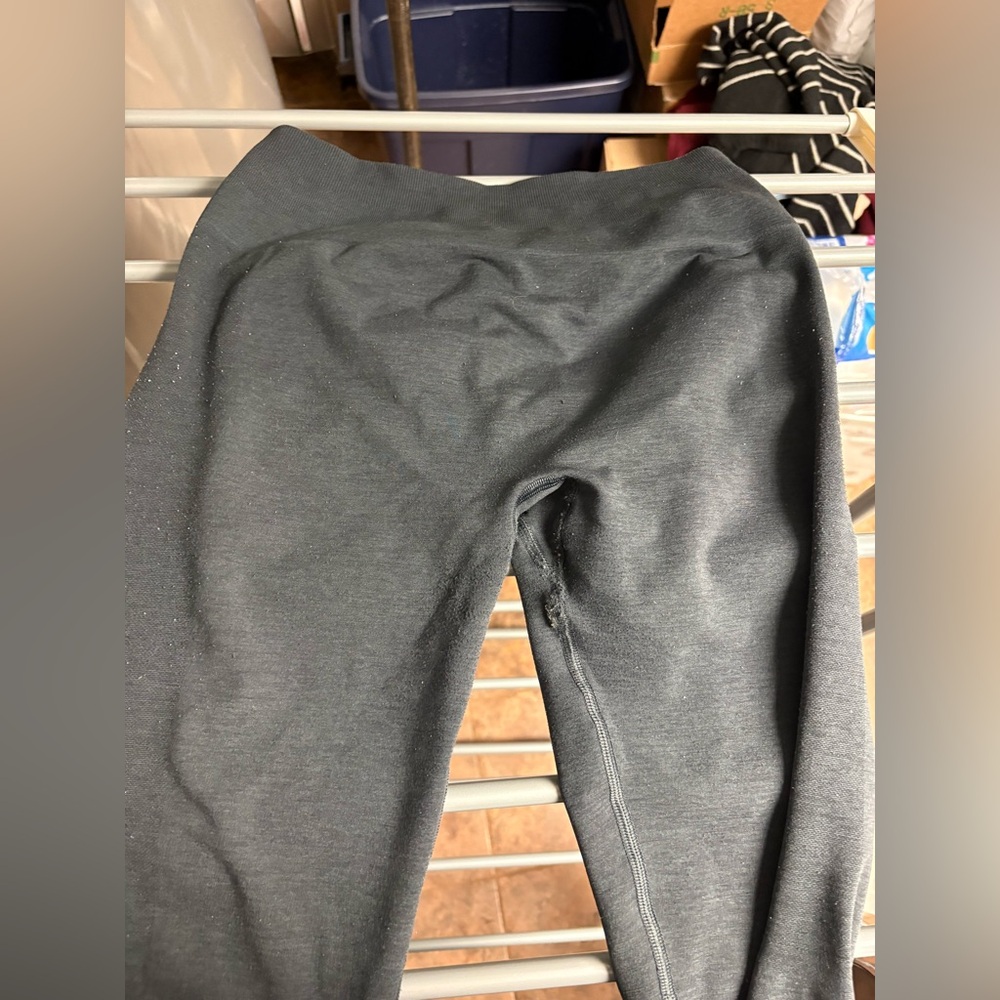 Alphalete athletics leggings gray large amplify shadow ultra high rise